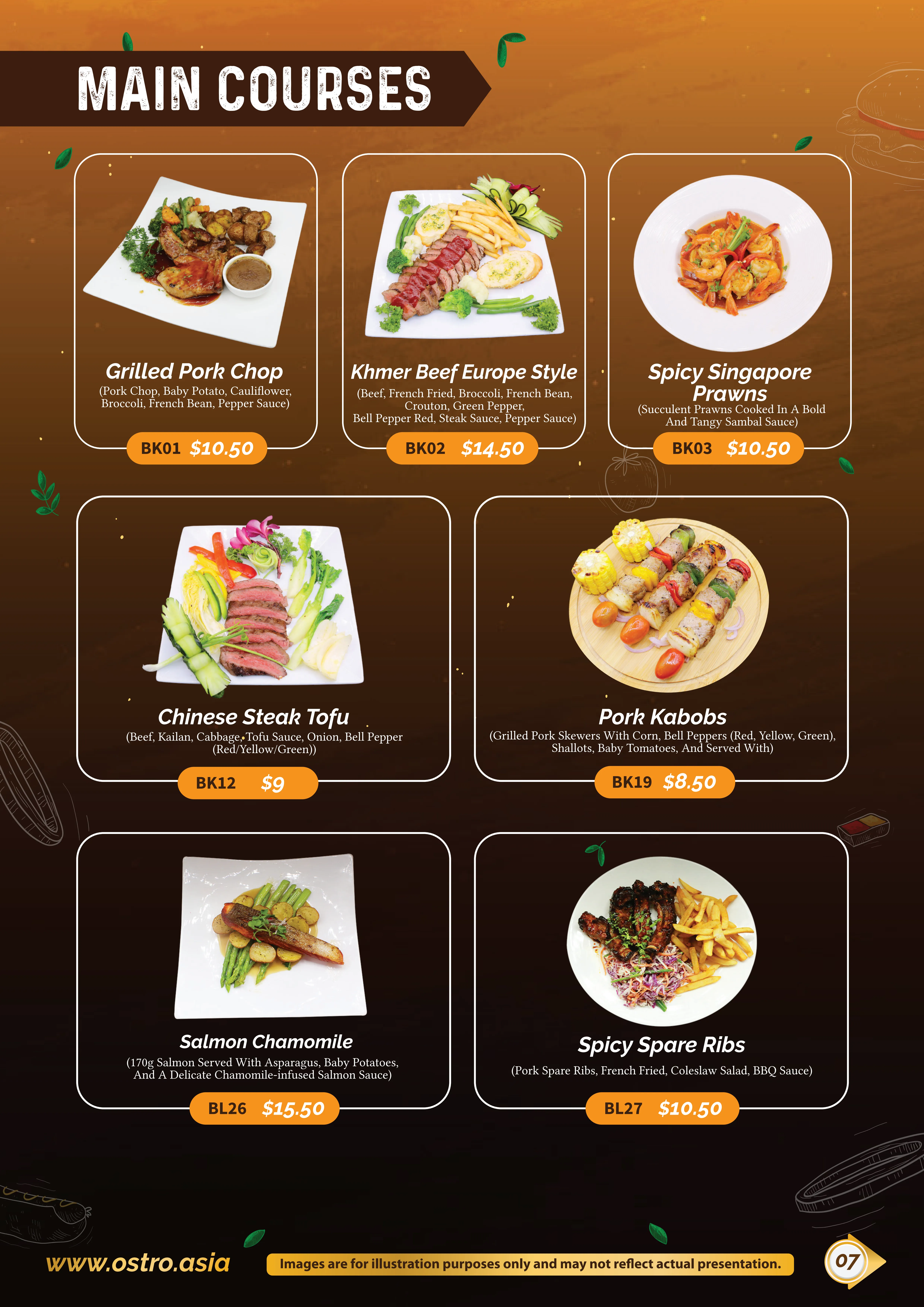 Salad Selection Menu 1